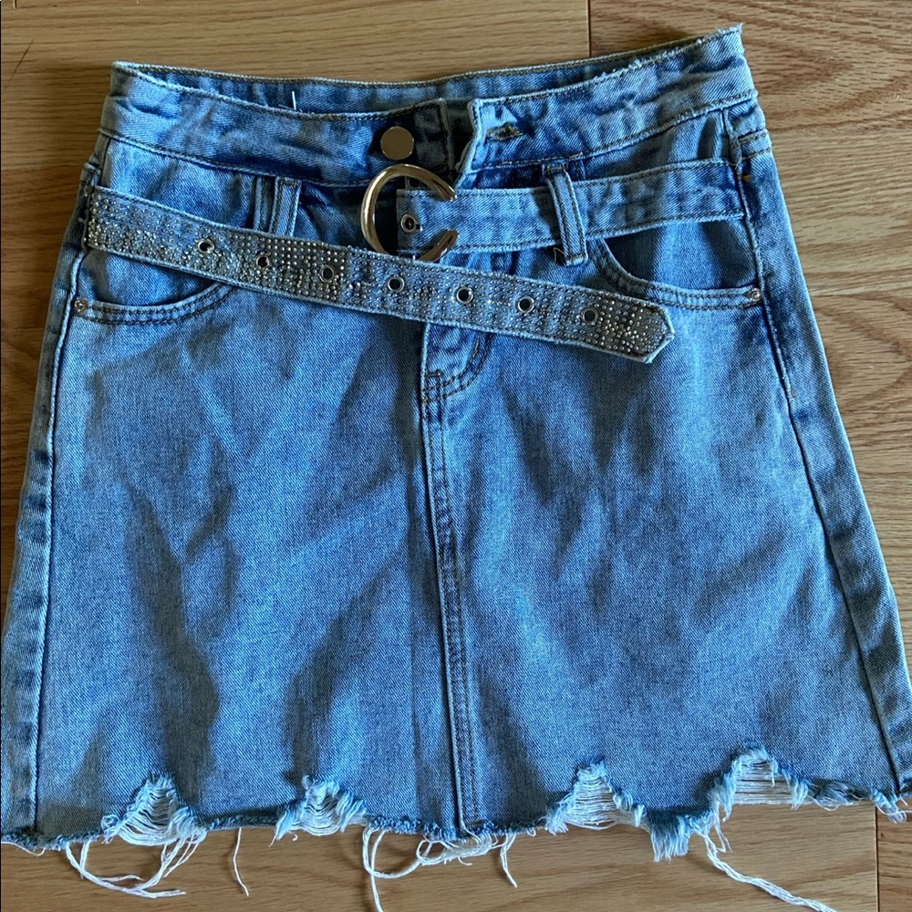 jean skirt